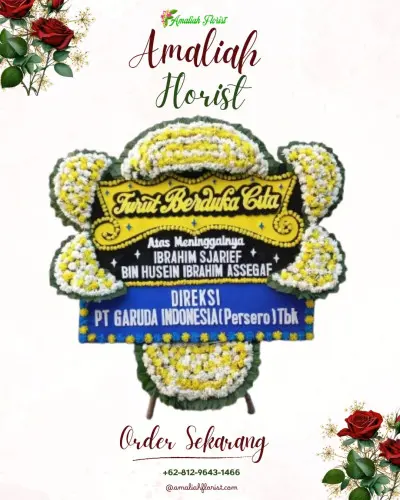 Papan Bunga Duka di Girijagabaya